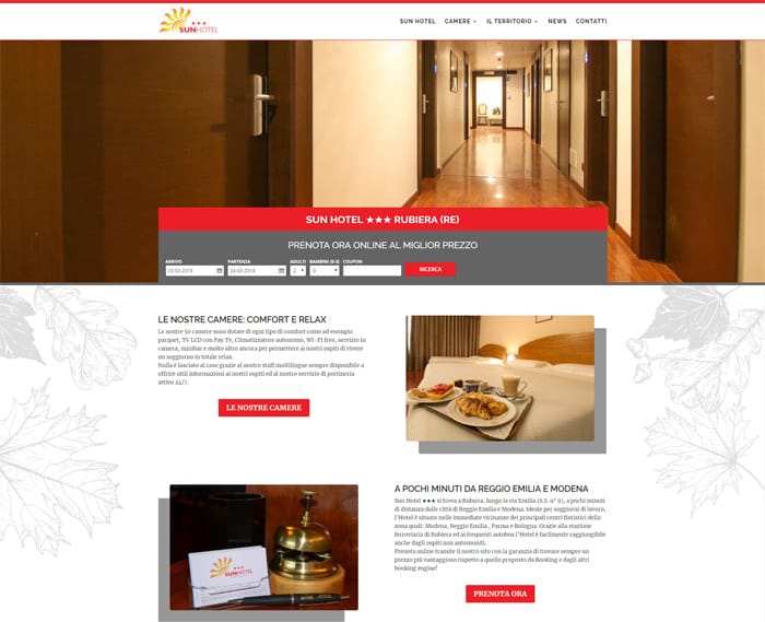 nuovo sito sun hotel